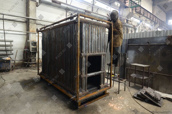 Водогрейный котел отопления комбинированный 200 кВт на дровах на угле
