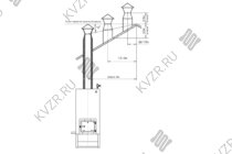 Схема установки дымовой трубы на котел Схема установки дымовой трубы на котел